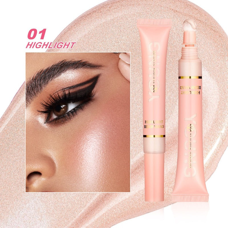 Liquid Air Cushion Highlight Blush Stick Contour Pearlescent Delicate Shimmer Stick Powder Blusher Liquid Skin-friendly Makeup