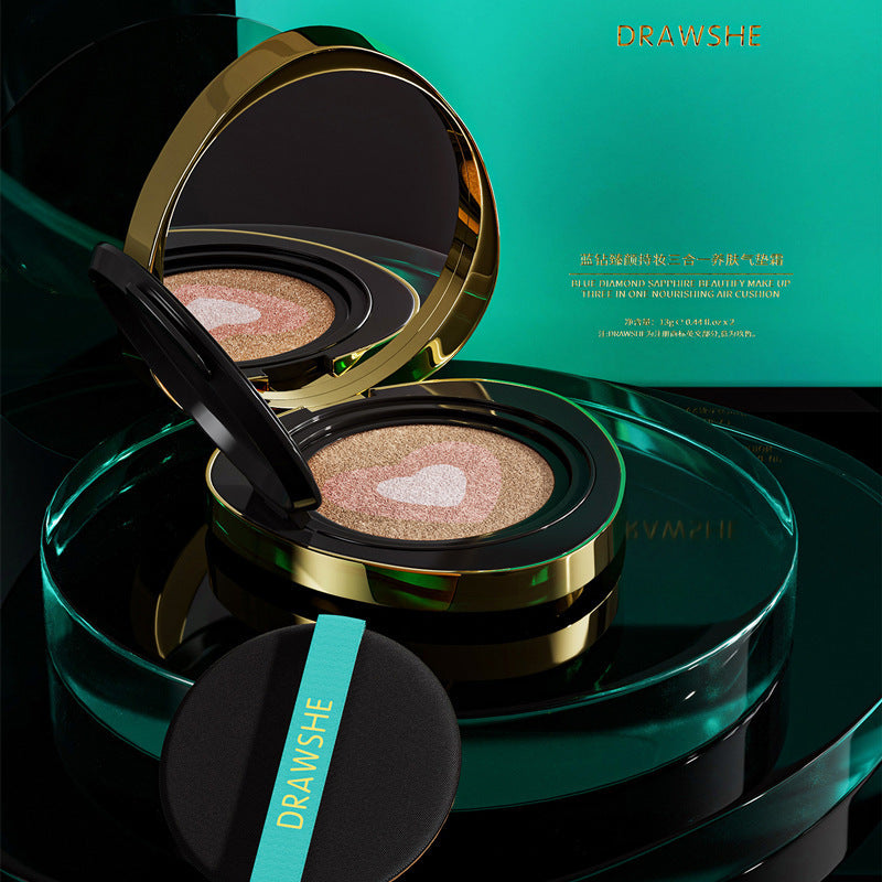 Korean Cosmetics Cushion Foundation Base Air Cushion BB  Cream 3 in 1 Nourishing Concealer Makeup Set