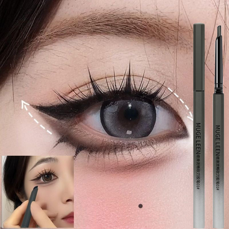 1Pc Sexy Rose Red Eye Liner Pencil Natural Matte Wine Red Lying Silkworm Eyeliner Easy To Color Waterproof Eye Make Up Cosmetics