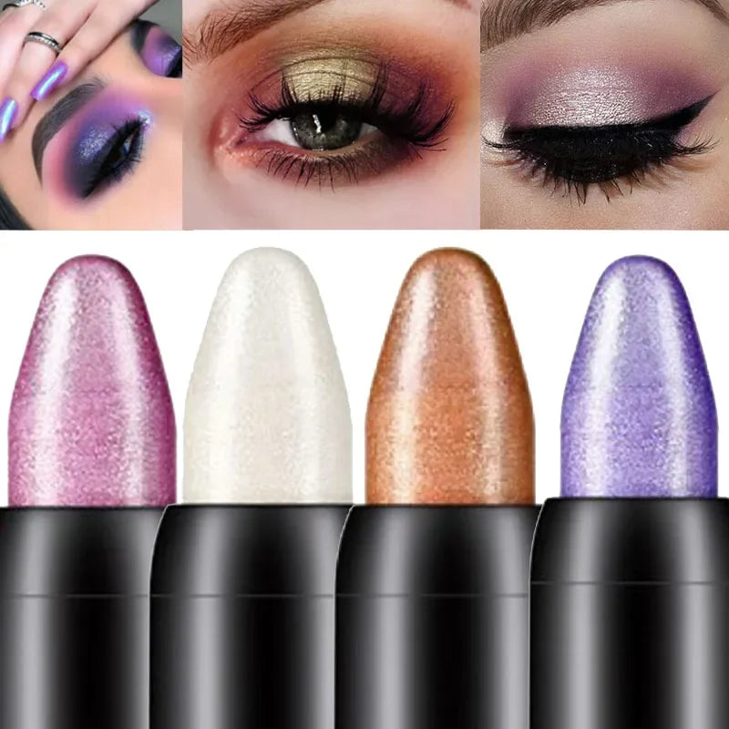 Eye Shadow Pen 16 Colors Eyeshadow Stick Eyeshadow Palettes Women  Silkworm Pen Pearlescent Eye-shadow Glitter