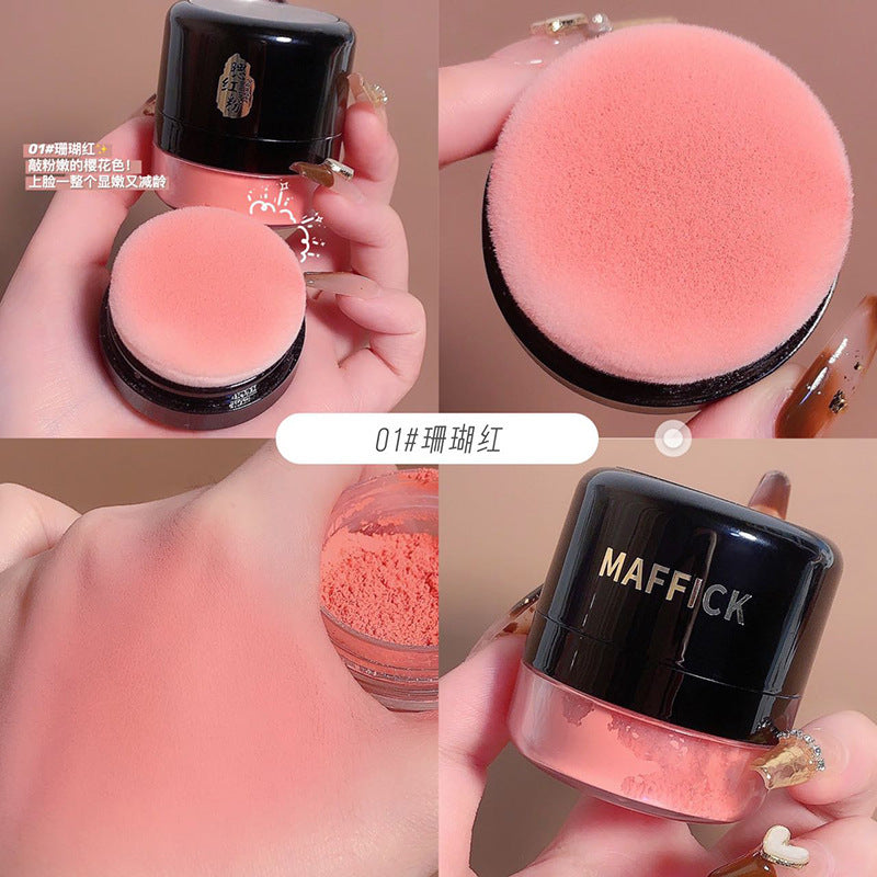 blush powder skin friendly and soft color air cushion powder blusher looks even powder blusher