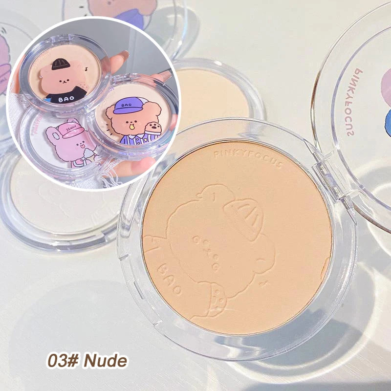 Face Oil Control Matte Makeup Powder Moisturizing Press Powder Nature Brighten Skin Tone Waterproof Lasting Setting Loose Powder