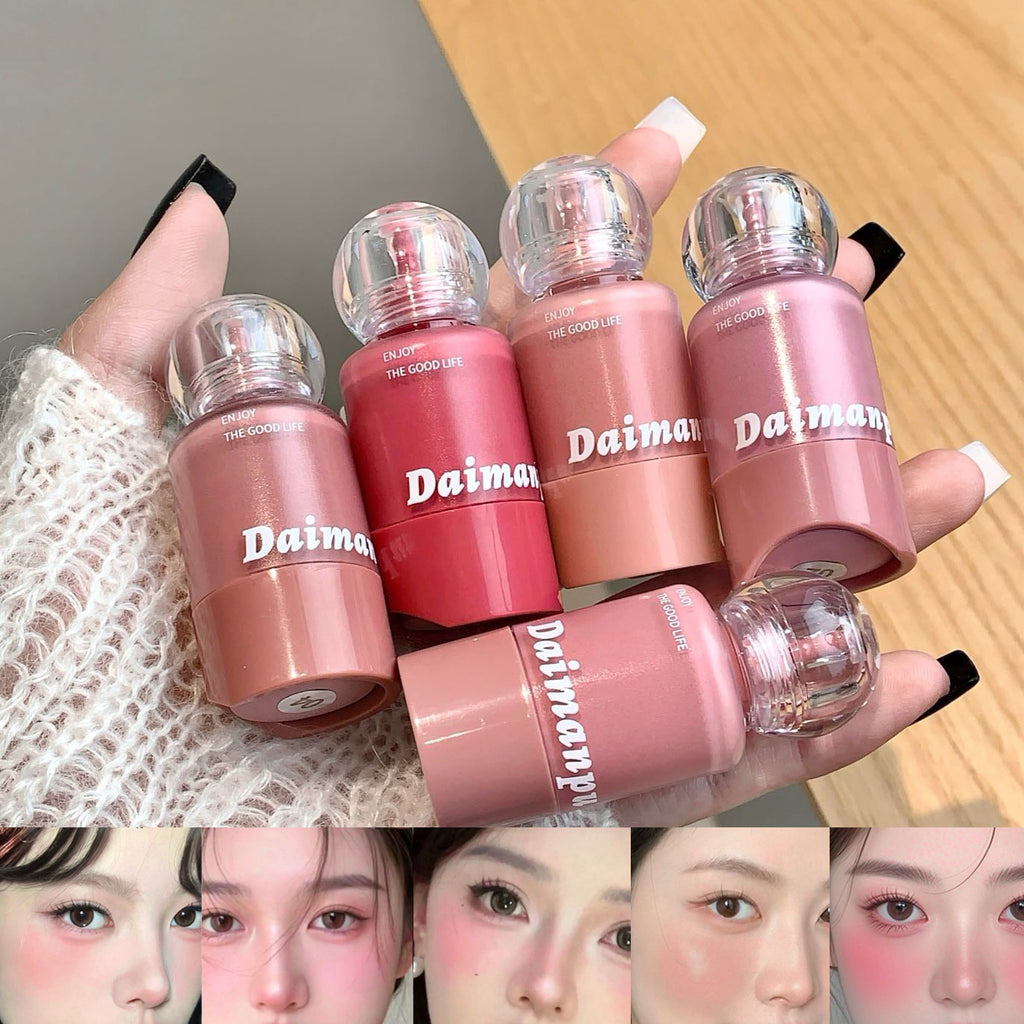 Vitality Pink Pressed Blush Liquid Water Light Expansion Color Cheek Tint Makeup Rouge