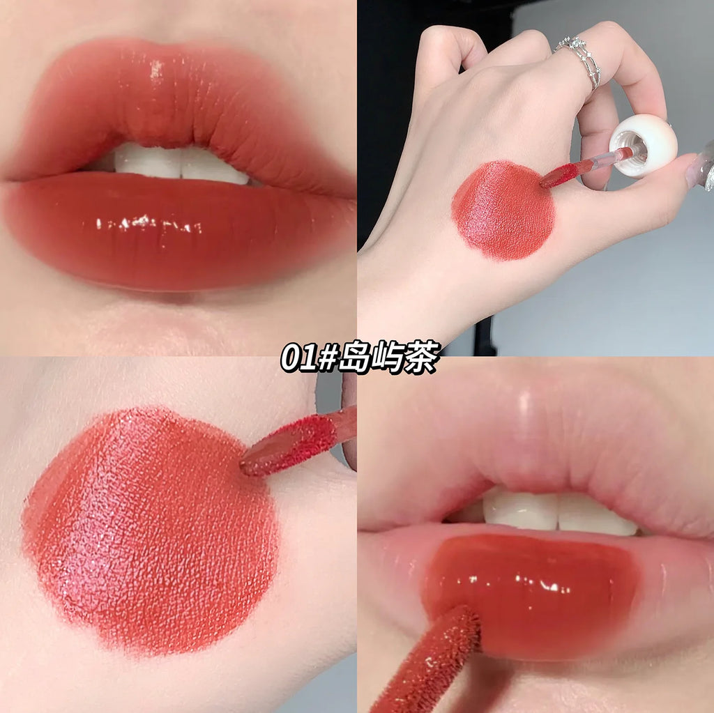 7 Color Moisturizing Lip Tint Jelly Liquid Lipstick Non Sticky Cup Sexy Lip Mud Mirror Water Lip Glaze Women Makeup Cosmetics