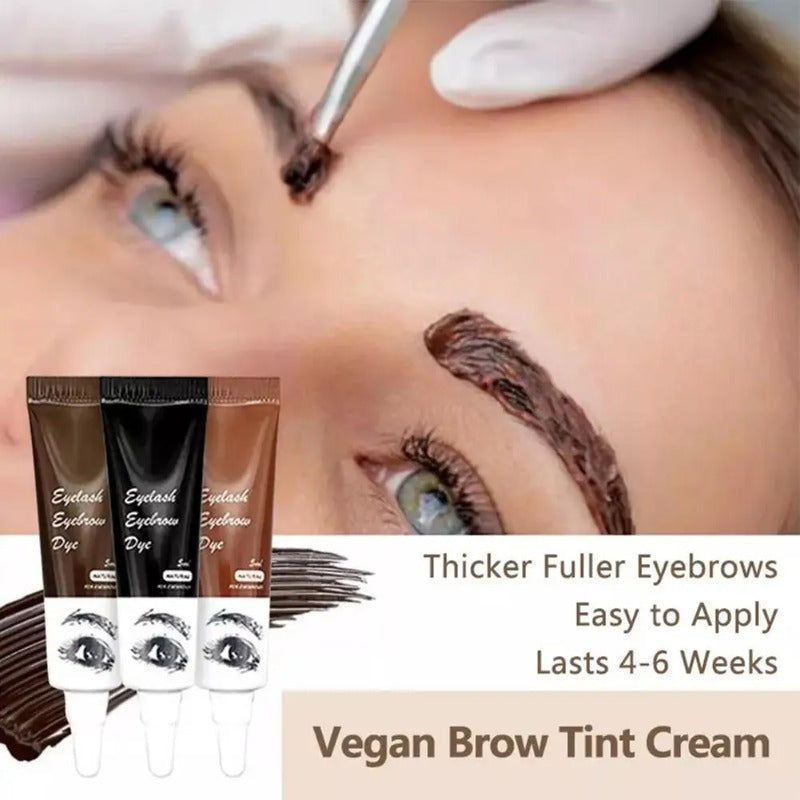 Professional Series Henna Eyelash Eyebrow Dye Tint 15-minute Fast Gel Eyelash Brown Black Color Tint Cream Kit Brow Enhancers