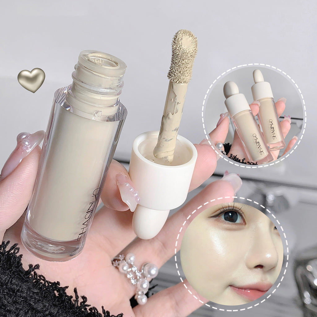 3 Colors Silky Concealer Olive Cream Texture Cover Acne Marks Spots Dark Eye Circles Face Brightening Skin Whitening Foundation