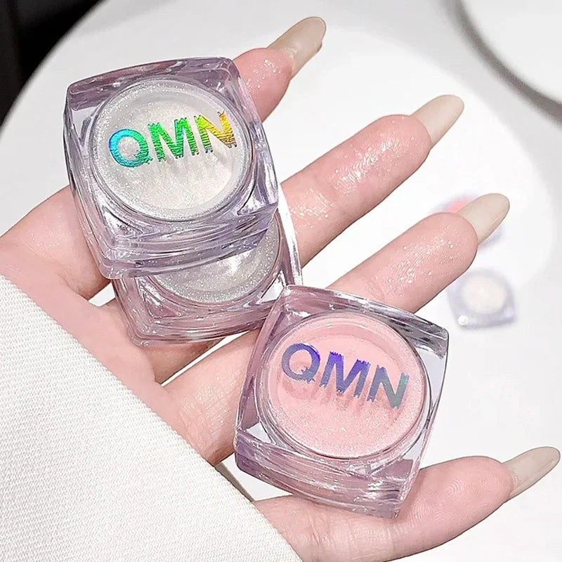 Shimmer Highlighter Powder Fine Sparkling Sequins Pearly Natural Pearlescent Highlight Face Body Brightening Contouring Makeup