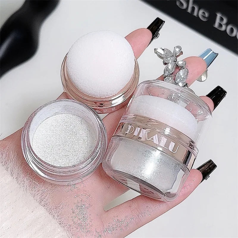 Sparkling Fairy High Light Body Glitter Powder Clavicular Patting Powder Moonlight White Sparkling Powder Makeup