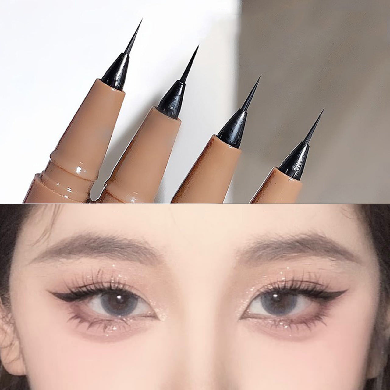 Liquid Eyeliner Pen Waterproof Smudge-proof Fast and Precise Makeup Quick and Smooth Drying Lower Eyelash Pen