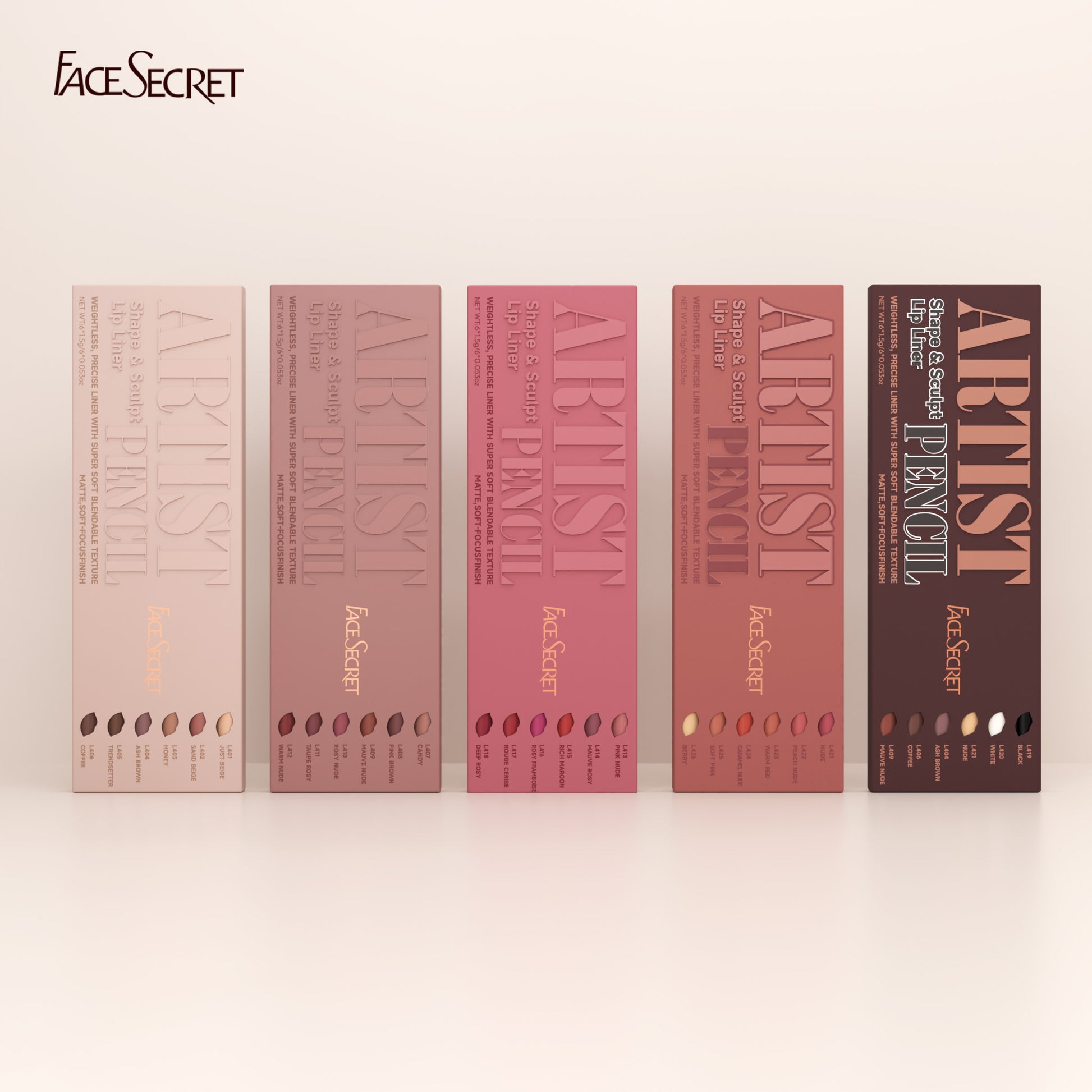 Liner Pencil Set, Weightless Precise Liner with Super Soft Blendable Texture Matte Soft