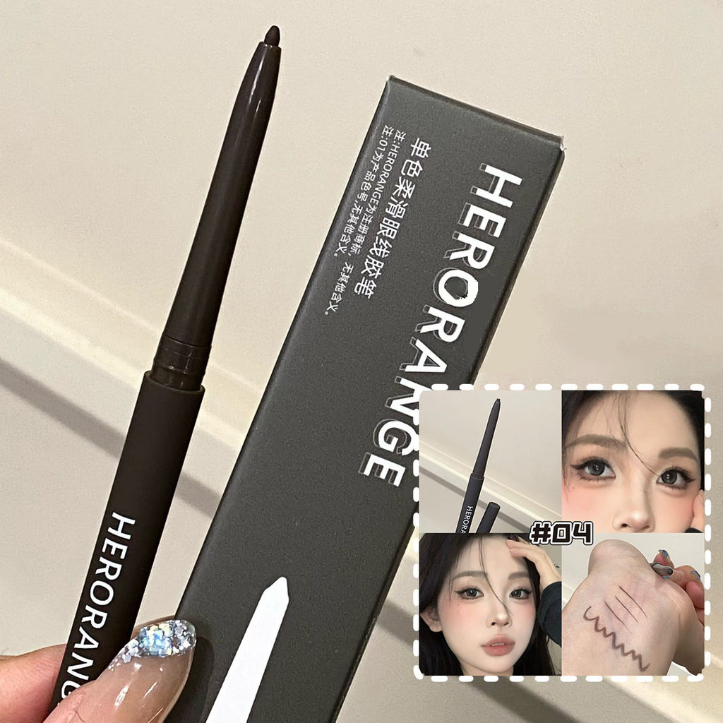 Ultra-fine Gel Eyeliner Pencil Black Brown Under Eye Liner Pen Waterproof Matte Aegyosal Lying Silkworm Quick Drying Eye Makeup