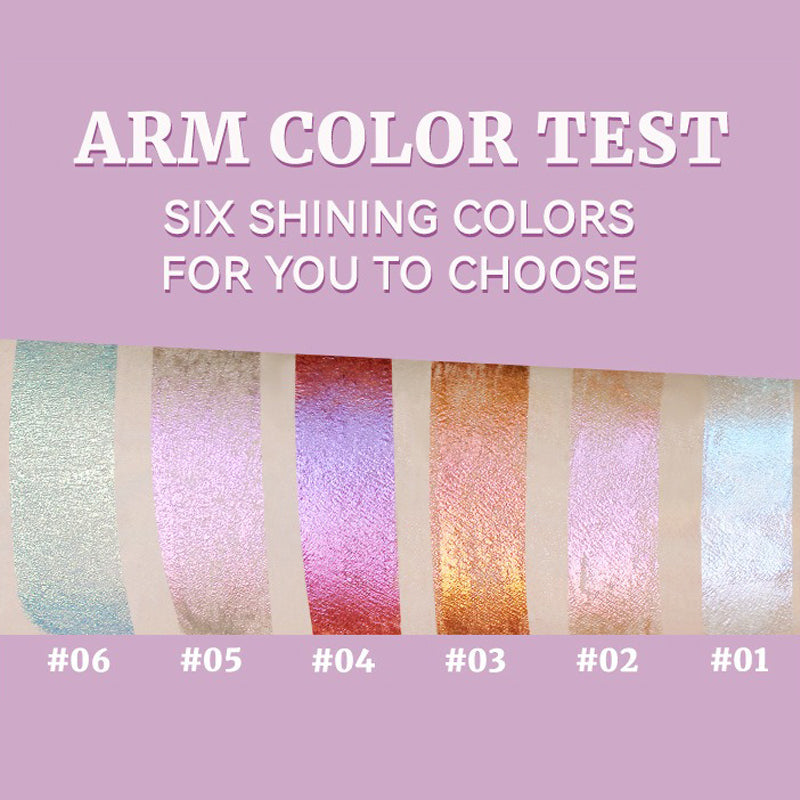 Gold Purple Chameleon Liquid Eyeshadow Pearlescent Fine Shimmer Quick Drying Eye Shadow Polarized Brightening Stage Eye Makeup