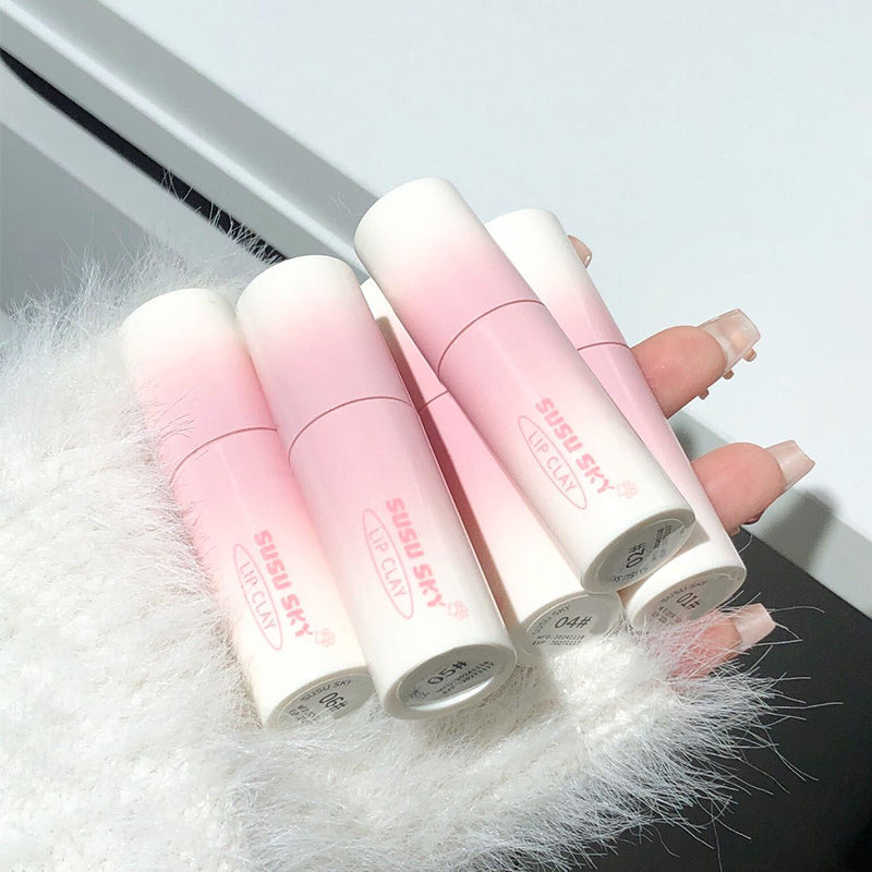 Balloon Kitten Matte Lip Mud Velvet Matte Silky Non-Drying Whitening Lip Glaze