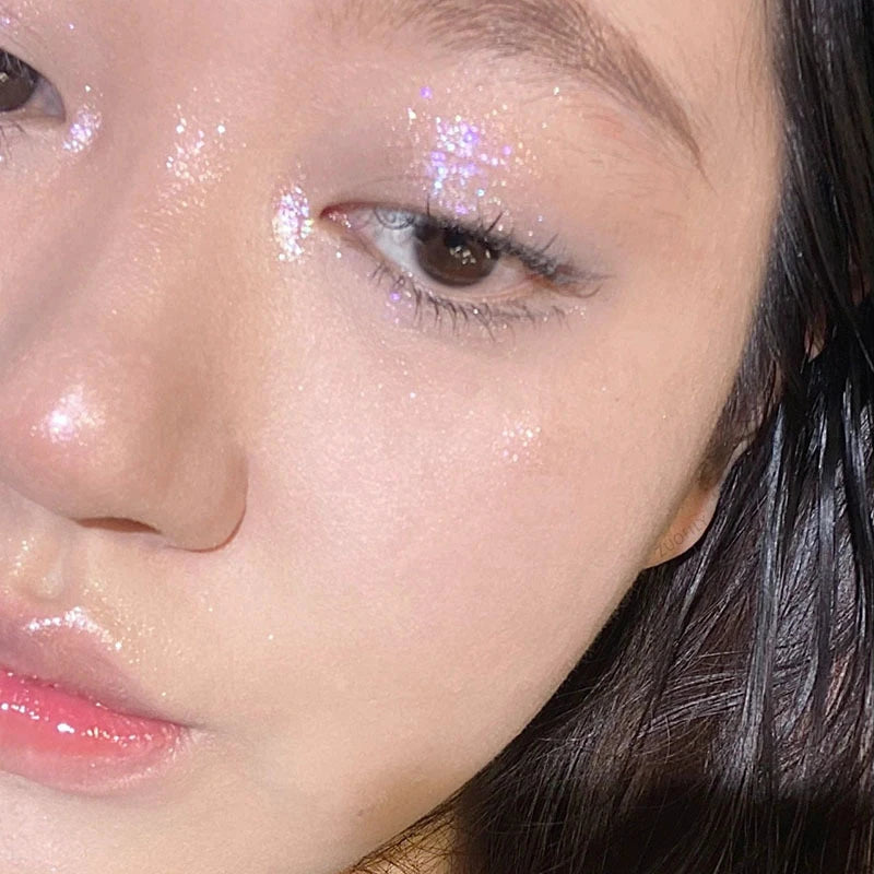 Monochrome Highlighter Palette Polarized Glitter Eye Shadow Powder Makeup Face Body Shimmer Shine High Light  Cosmetic