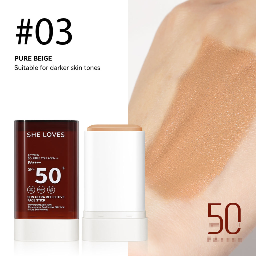 Longlasting Non-Transfer Full Coverage Foundation Stick Lightweight Breathable Natural Finish Makeup Sun Protection Oil-Free