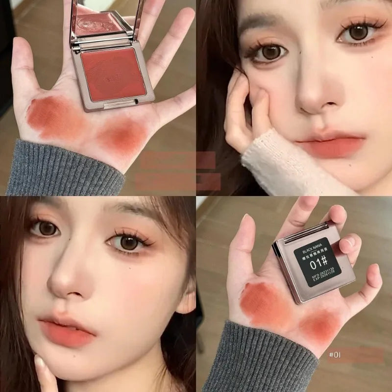 New Tender Rose Rouge Cream Lips and Cheeks Dual-use Rouge Blush Mud Brown Matte Multipurpose Paste Red Cheek Face Lips Makeup