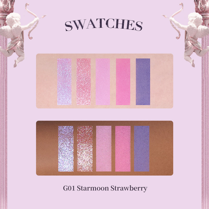 Flower Knows Strawberry Rococo Series Five-Color Eyeshadow Palette
