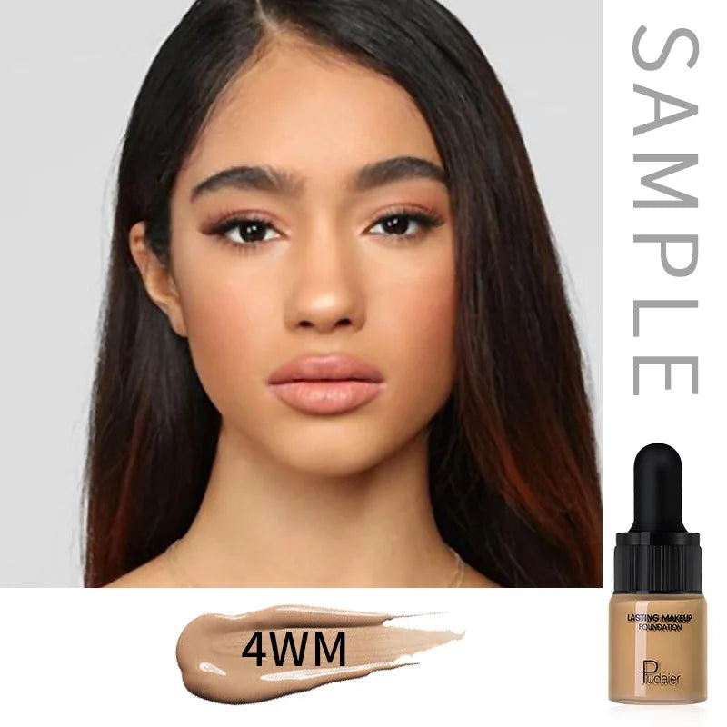 1PC Liquid Foundation Full Coverage Concealer Cream Oil-control Moisturizer Contour Matte Breathable  Makeup Foundations