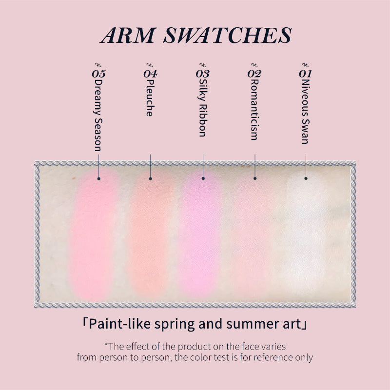 Flower Knows Swan Ballet Series Embossed Blush