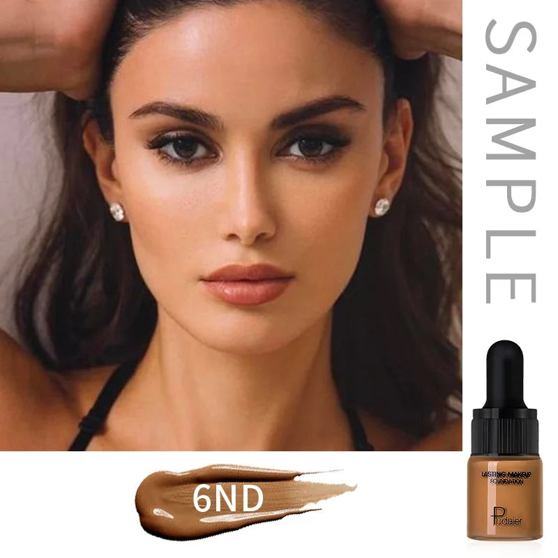 1PC Liquid Foundation Full Coverage Concealer Cream Oil-control Moisturizer Contour Matte Breathable  Makeup Foundations