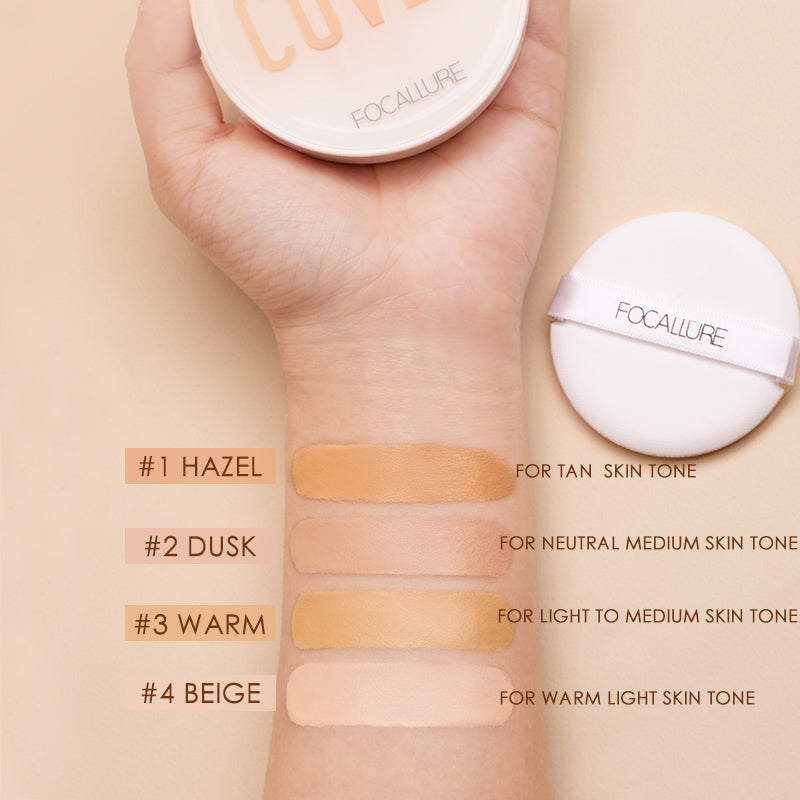 BB Cushion Cream Full Coverage Oil-control Foundation Waterproof Long Lasting Flawless Finish Makeup Air Cushion
