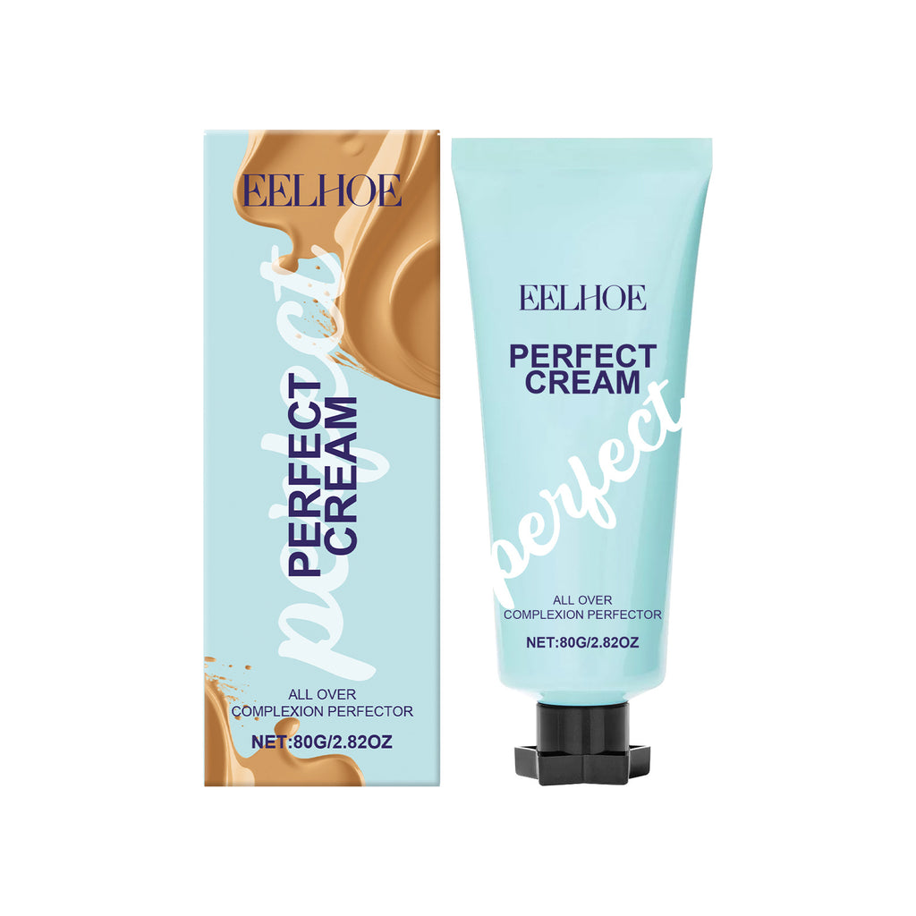 BB Cream Foundation Waterproof Sweatproof Glossy Skin Lightening Face Concealer Deep Hydration High Coverage Makeup Base