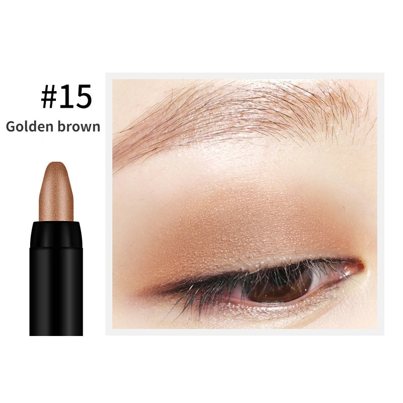 Eye Shadow Pen 16 Colors Eyeshadow Stick Eyeshadow Palettes Women  Silkworm Pen Pearlescent Eye-shadow Glitter Pencil