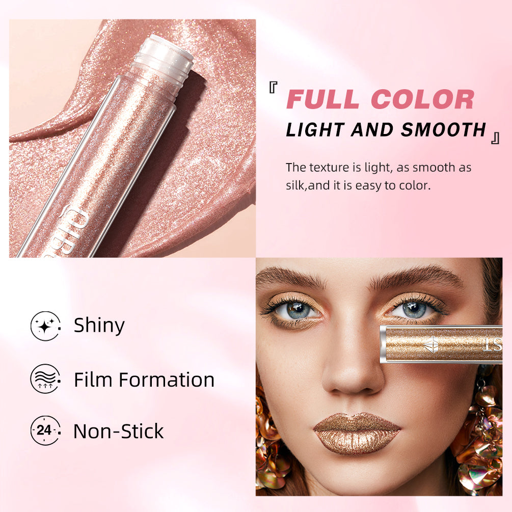 6 Colors Sparkling Liquid Lipstick Lip Gloss Moisturizing Long-Lasting Makeup Gray Diamond Waterproof Lip Tint Cosmetics
