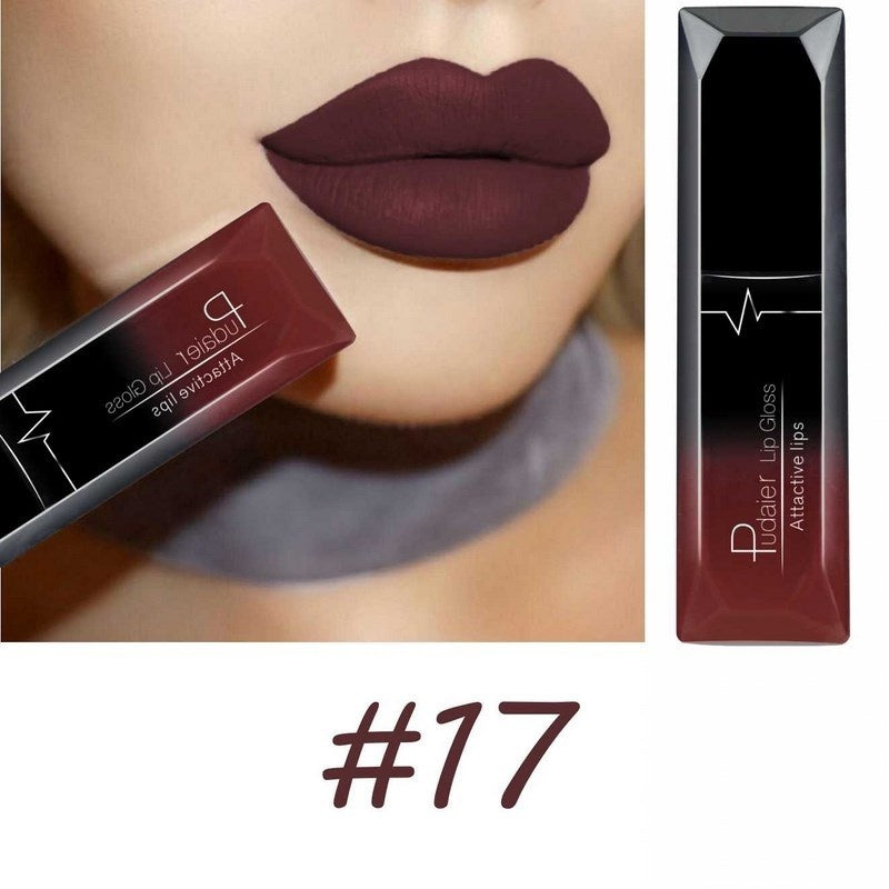 18 Color Christmas Lip Makeup 18 Color Super Matte Velvet Long Lasting Lipgloss Liquid Lipstick Lip Cream
