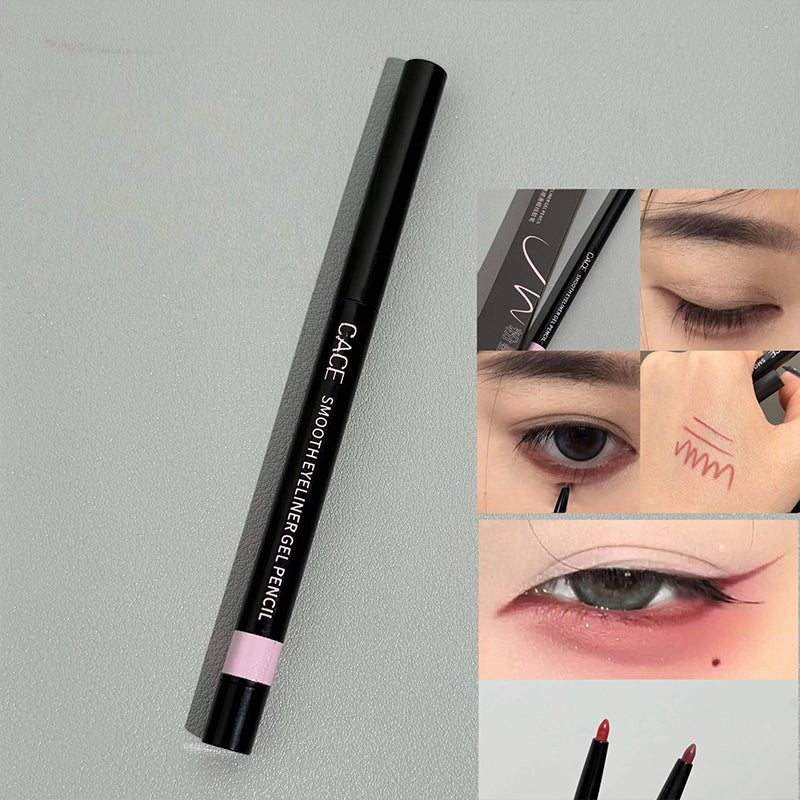Light Sketch Gel Eyeliner Pencil - Waterproof  Long-Wearing  Smudge-Proof Natural and Thin Eyeliner Pencil Cosmetic Tools