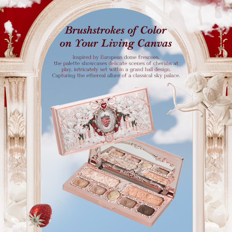 Flower Knows Strawberry Cupid Collection Make-up Palette 14g pink Eyeshadow/Blush/Highlighter