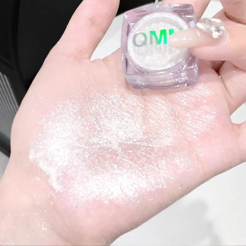 Shimmer Highlighter Powder Fine Sparkling Sequins Pearly Natural Pearlescent Highlight Face Body Brightening Contouring Makeup