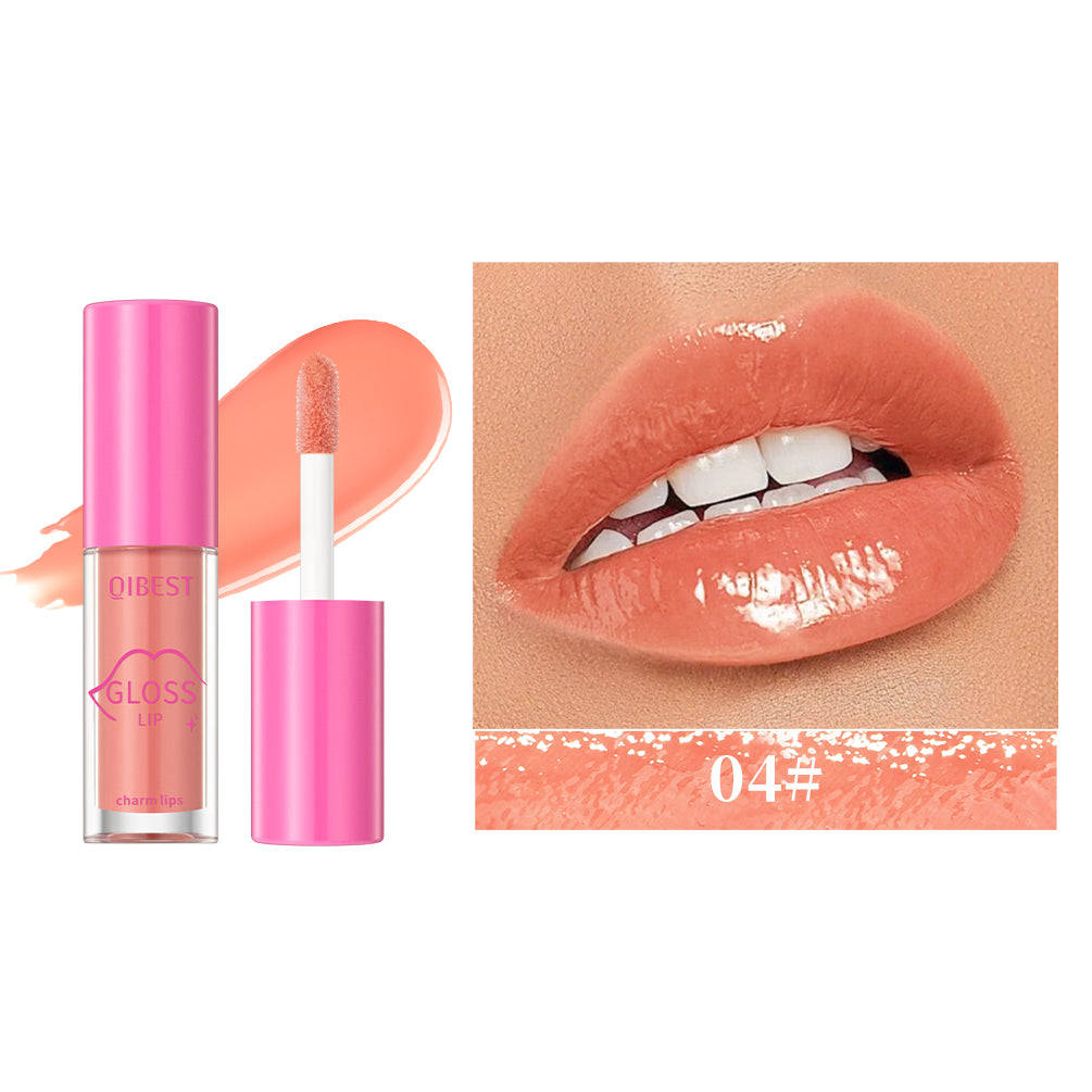 Mirror Lip Gloss Liquid Lipstick Watery Clear Lip Glaze Moisturizing Lasting Lip Glaze Non-Sticky Plump Lip Tint Makeup