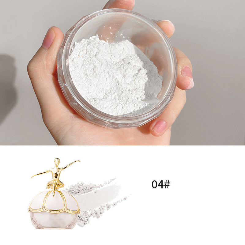 Air Ballerina Powder Cosmetics Oil Control Waterproof Compact Powder High Coverage Makeup Base Translucent Powder Large Capacity