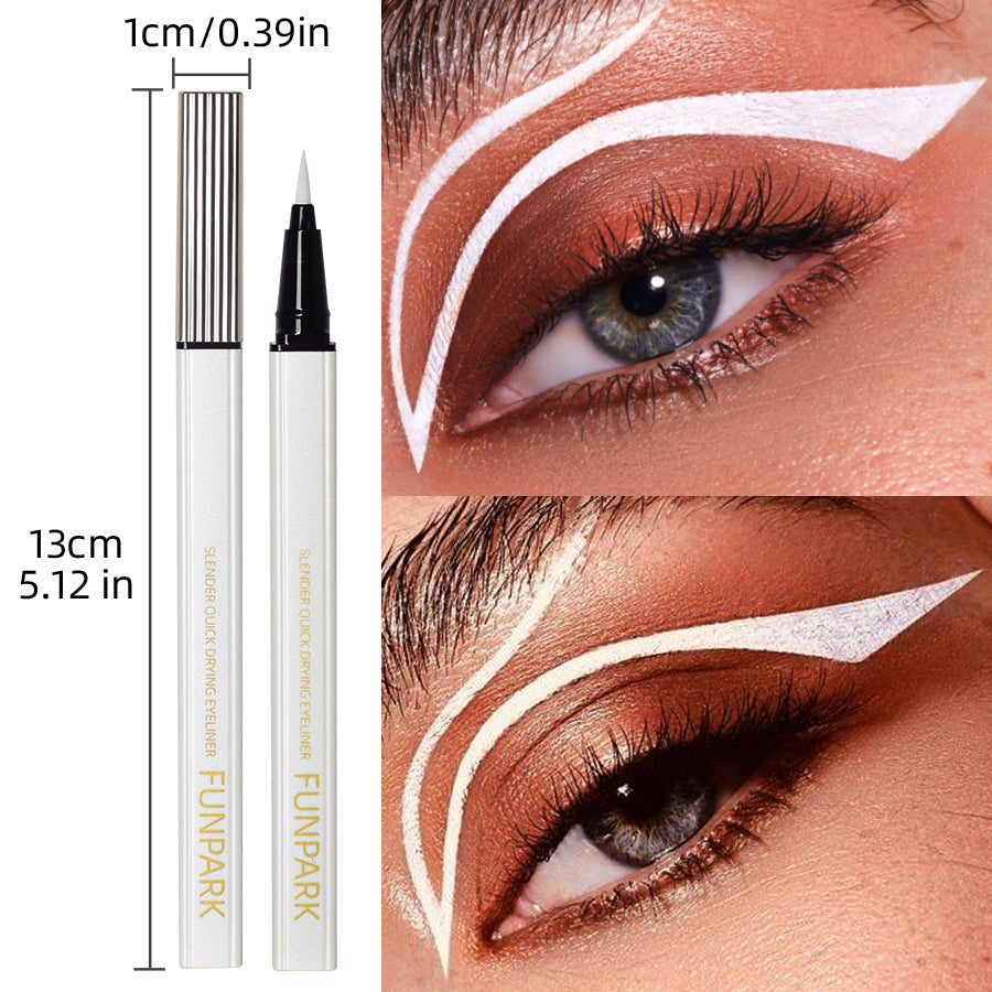 1PC Matte Liquid Eyeliner Waterproof Long Lasting Eye Pencil White Eye Liner Lying Silkworm Pen Makeup For Eyes Wonmen Cosmetic