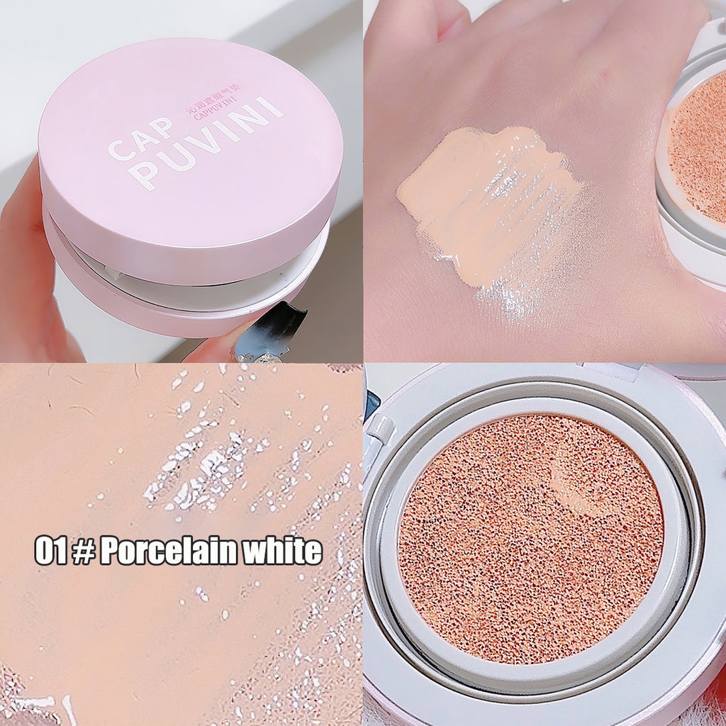Air Cushion Foundation Full Coverage Waterproof Long-lasting Concealer 3 Colors Cushion Compact Face Makeup Base
