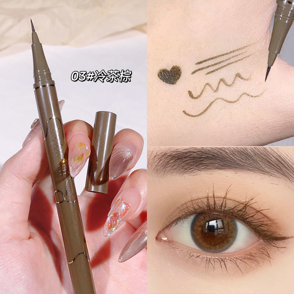 Slim eyeliner is waterproof   sweat-proof   long-lasting and non-smudged Newbie brown eyeliner liquid pen