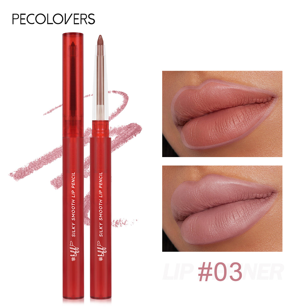 2-in-1 Matte Nude Lip Liner Waterproof Long Lasting Lipstick Pen Pink Purple Velvet Contour Red Lip Tint Line Cosmetic