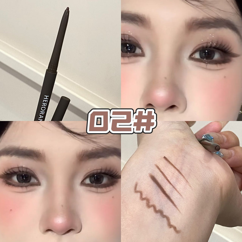 Ultra-fine Gel Eyeliner Pencil Black Brown Under Eye Liner Pen Waterproof Matte Aegyosal Lying Silkworm Quick Drying Eye Makeup