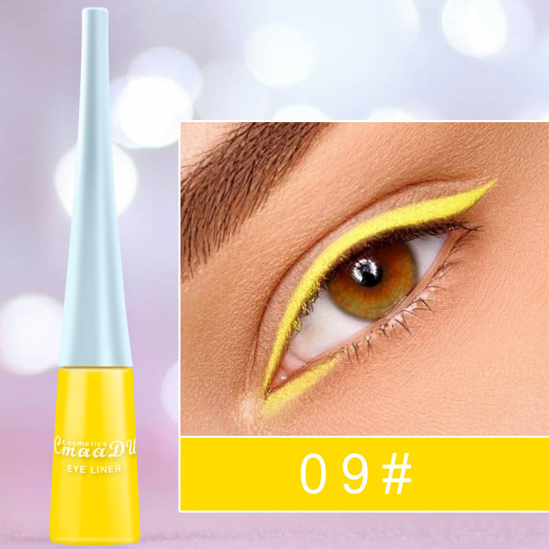17 Colors Matte Liquid Eyeliner - Waterproof Eyeliner Pen Colorful Diamond Eye Shadow High Saturation Eyeliner Pen Eye