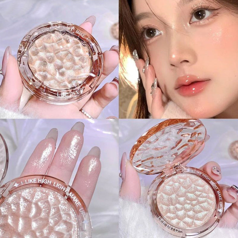 Crystal Bright Light high Gloss Powder Pearl Fine Flash Flash brightening makeup not fly Powder for young girls blush