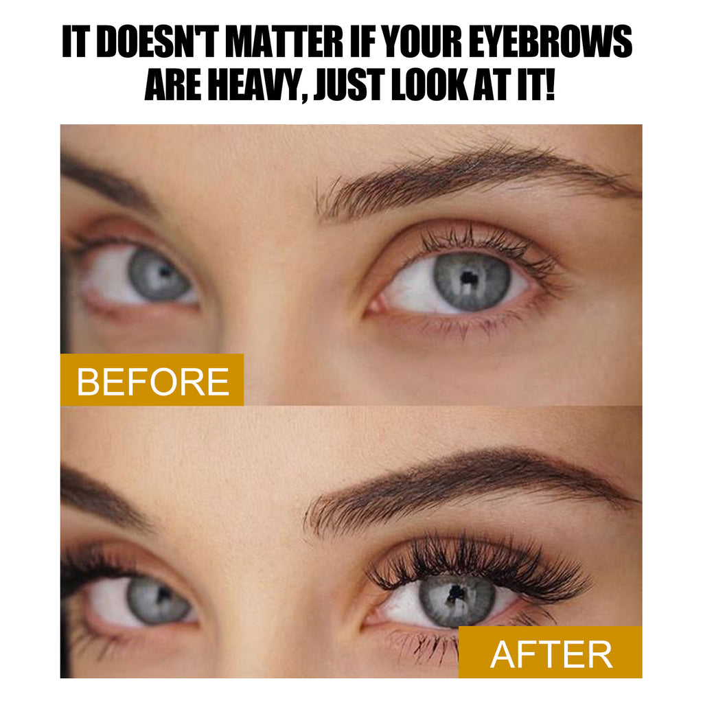 Light Brown Eyebrow Tint - Waterproof Smudge-proof Natural 3D Wild Brows Long Lasting Color Vegan Formula Easy Apply