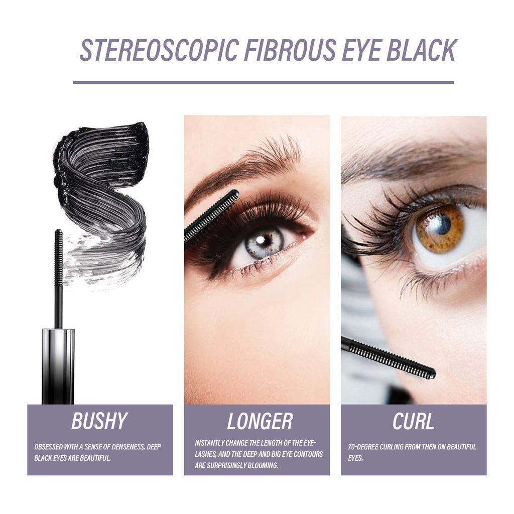 Waterproof Mascara Lengthening Black Lash Eyelash Extension Eye Lashes Long-wearing Black Color Mascara Comestic