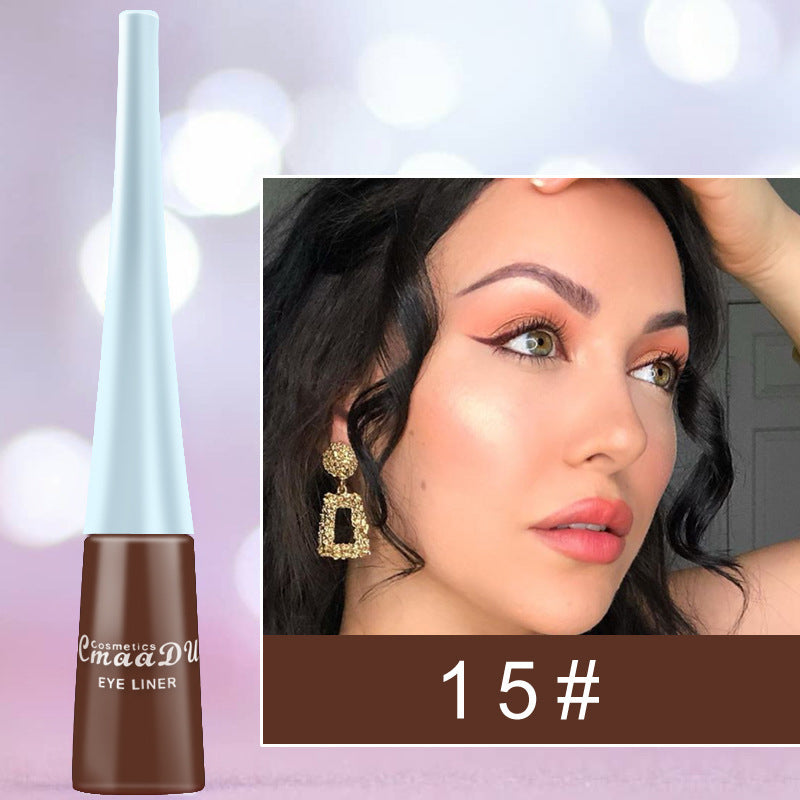 17 Colors Matte Liquid Eyeliner - Waterproof Eyeliner Pen Colorful Diamond Eye Shadow High Saturation Eyeliner Pen