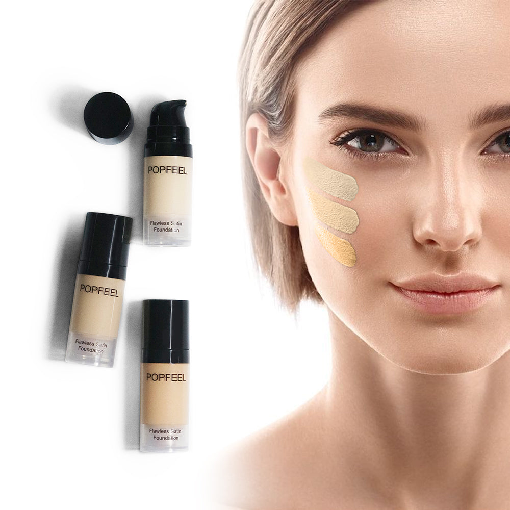 Lightweight Long-Lasting Foundation Liquid – 24-Hour WearBreathable Formula for Natural Bare Makeup Look