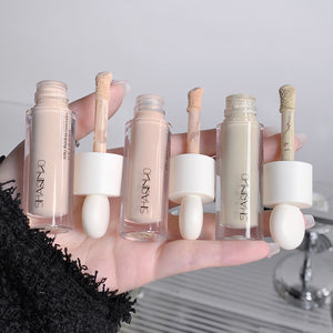 3 Colors Silky Concealer Olive Cream Texture Cover Acne Marks Spots Dark Eye Circles Face Brightening Skin Whitening Foundation