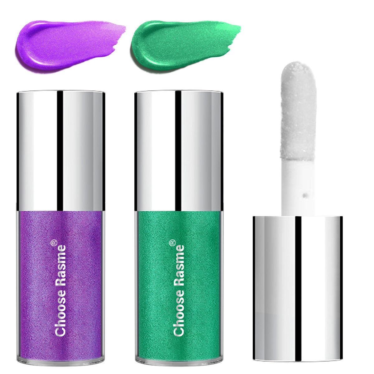 Pearlescent Lip Gloss Lipstick Shining Enchanting Lip Glaze Lasting Ball Party Green Purple