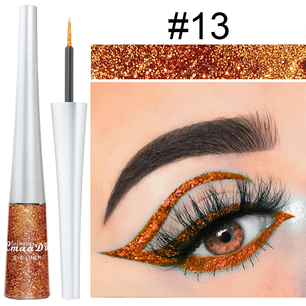 Best-Selling  Rich Colour Dazzle Shadow Liquid Eyeliner Make up Minerals Long-Wearing Metallic Glitter Eye liner Cosmetics/8