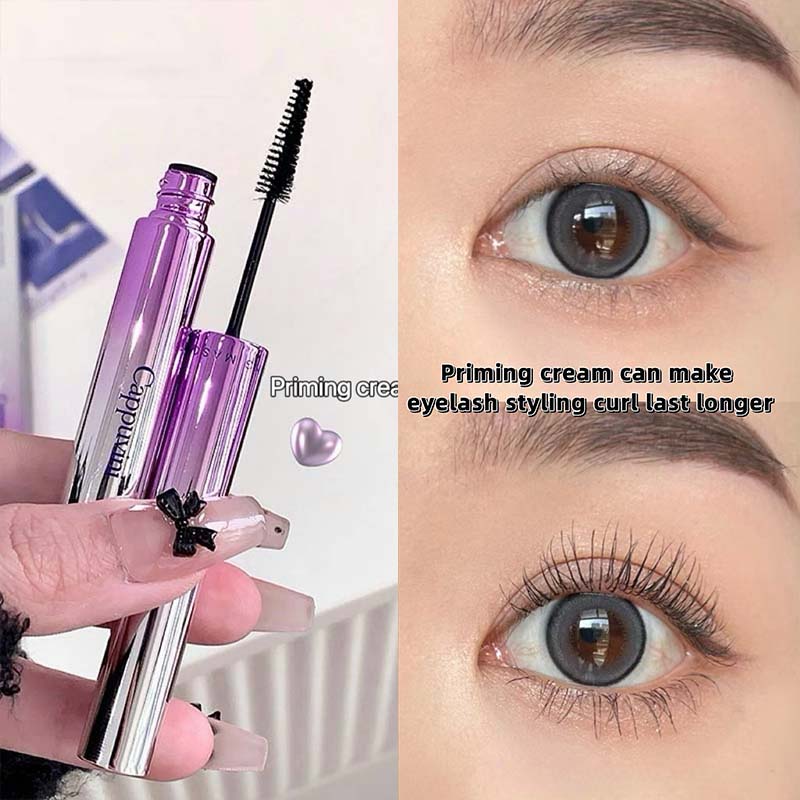 Waterproof Mascara Curling Primer Set Lengthening Volumizing Eyelash Extension Black Brown Natural Eyelash Enhance Smudge-Proof