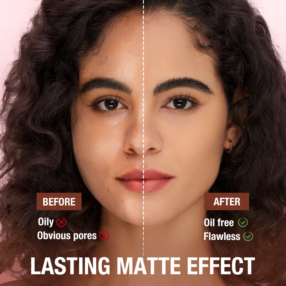 Face Powder 24 Hours Oil-control Waterproof Matte Face Makeup Cosmetic Setting Compact Powder